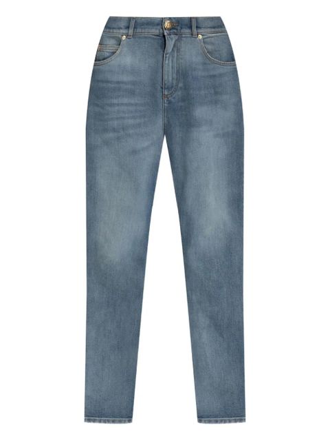 Balmain whiskering-effect jeans - Blue - zdjęcie produktu nr 1