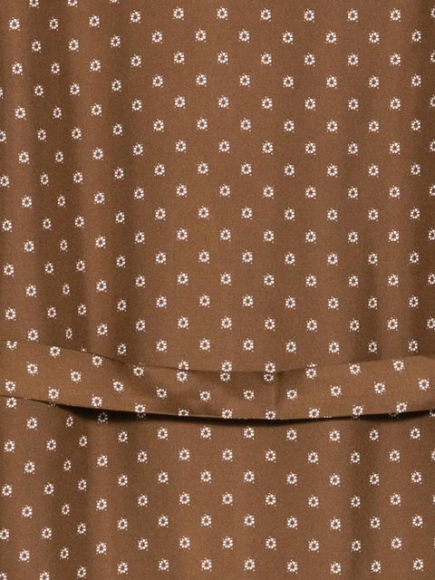 Max Mara geometric-print blouse - Brown
