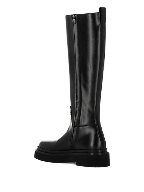 Valentino Garavani VLogo Signature leather boots - Black