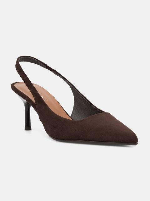 Jonak szpilki z odkrytą piętą zamszowe DIAMANTINE VELOURS - zdjęcie produktu nr 2