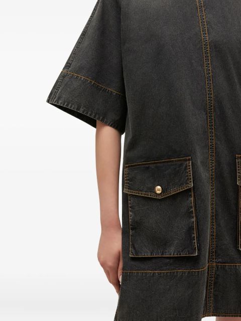 GANNI pocket-detail dress - Black - zdjęcie produktu nr 2