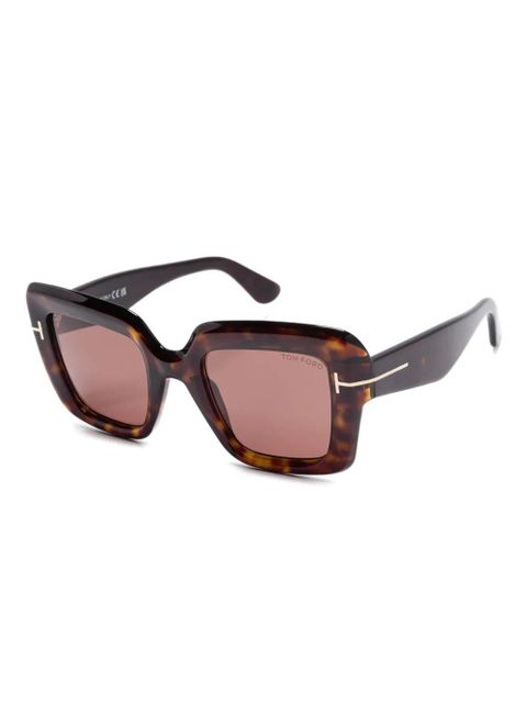 TOM FORD Eyewear Esme tortoiseshell sunglasses - Brown - zdjęcie produktu nr 2