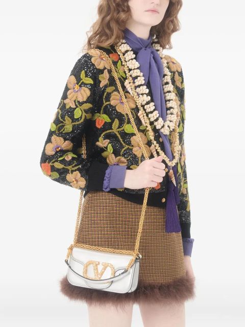 Valentino Garavani small Locò tote bag - Silver