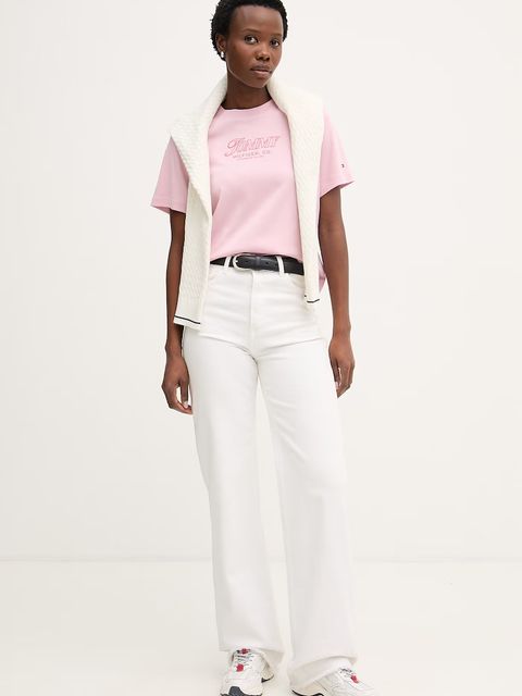 Tommy Hilfiger t-shirt damski bawełniany SUMMER - zdjęcie produktu nr 1