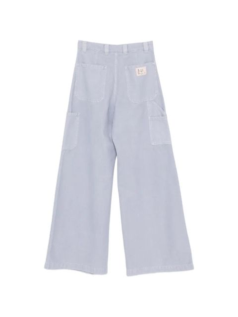 Weekend Max Mara wide-leg buttoned trousers - Blue - zdjęcie produktu nr 2