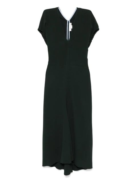 Victoria Beckham V-neck midi dress - Green - zdjęcie produktu nr 1