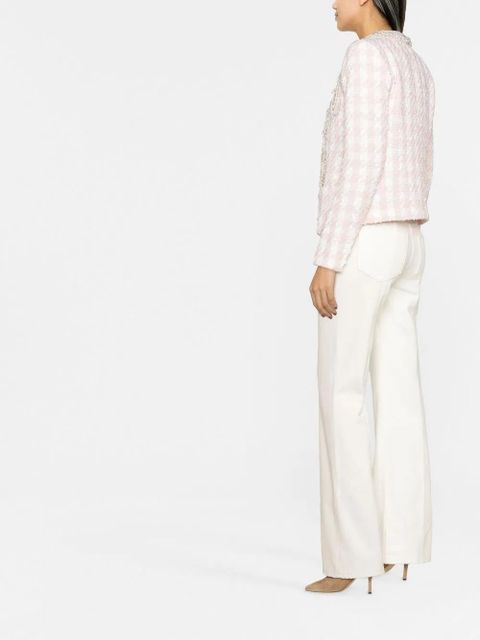 Balmain embellished tweed jacket - White