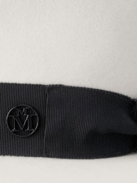 Maison Michel logo-plaque hat - Grey - zdjęcie produktu nr 2