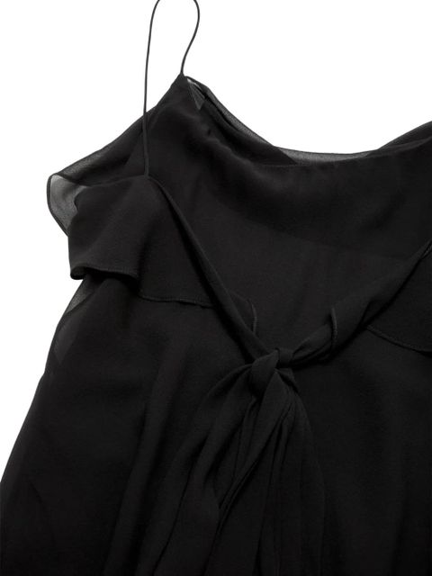 Acne Studios ruffled bow-tie dress - Black