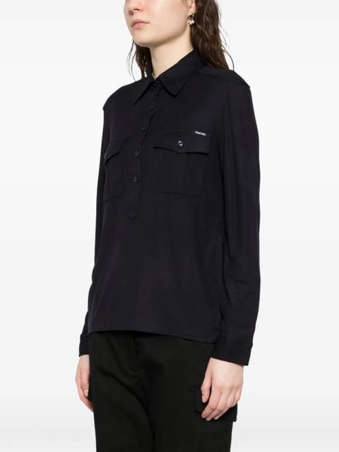 TOM FORD military shirt - Blue