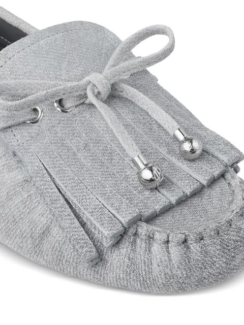 Jimmy Choo Manon tassel-detail loafers - Grey