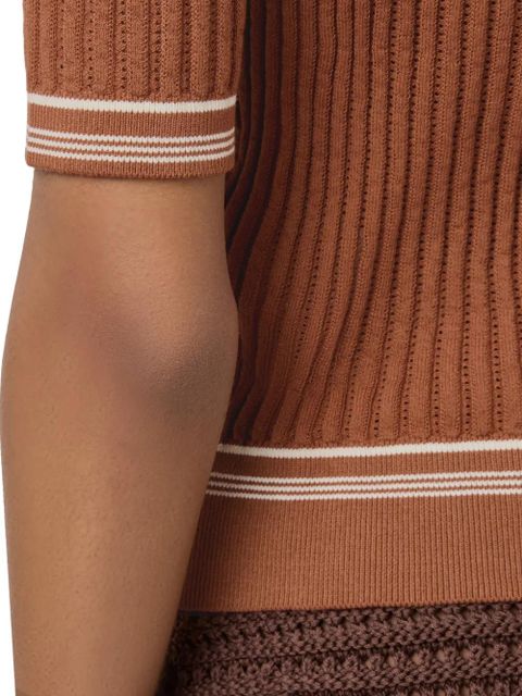 Tod's ribbed-knit top - Brown