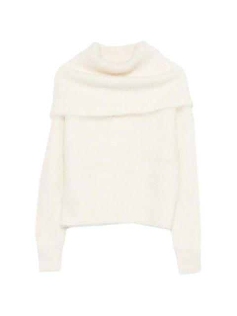 TOTEME funnel-neck sweater - White - zdjęcie produktu nr 1