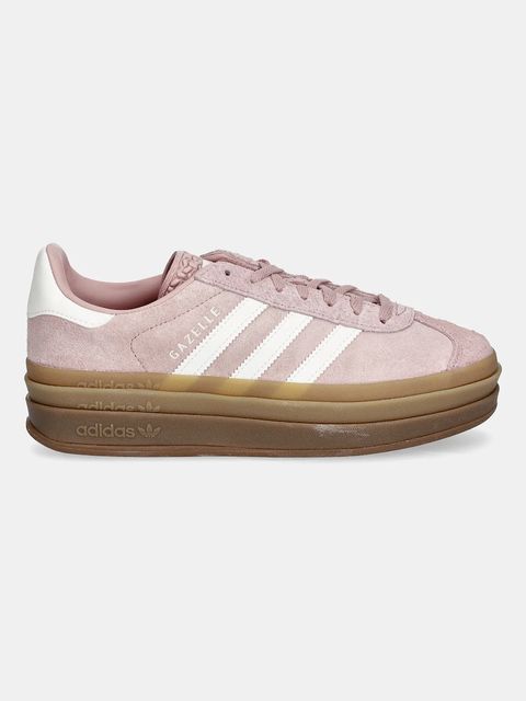 adidas Originals sneakersy zamszowe Gazelle Bold W damskie kolor różowy JS3903