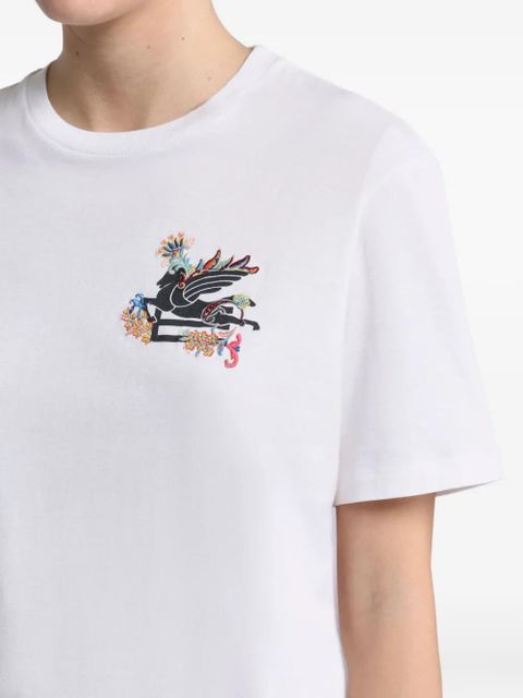 ETRO Pegaso-motif cotton T-shirt - White