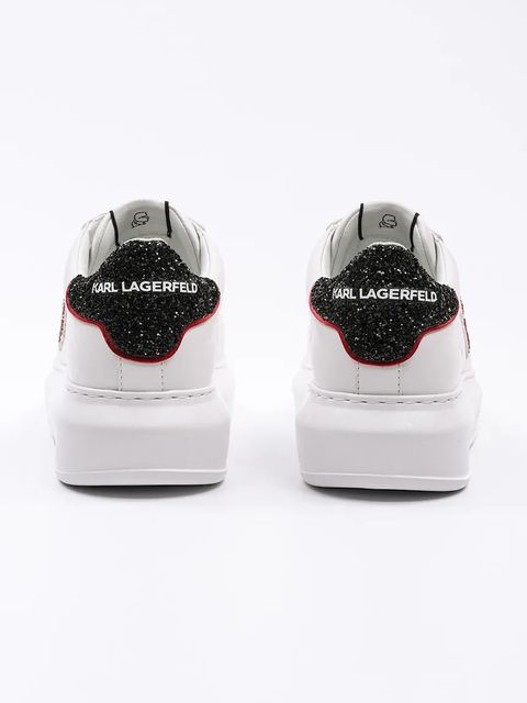 Karl Lagerfeld sneakersy skórzane KAPRI kolor biały KL62515V