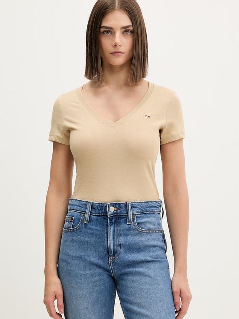 Tommy Jeans T-shirt damski bawełniany - zdjęcie produktu nr 2