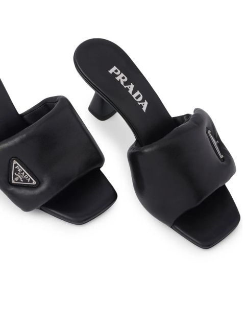 Prada Soft 65mm nappa leather sandals - Black