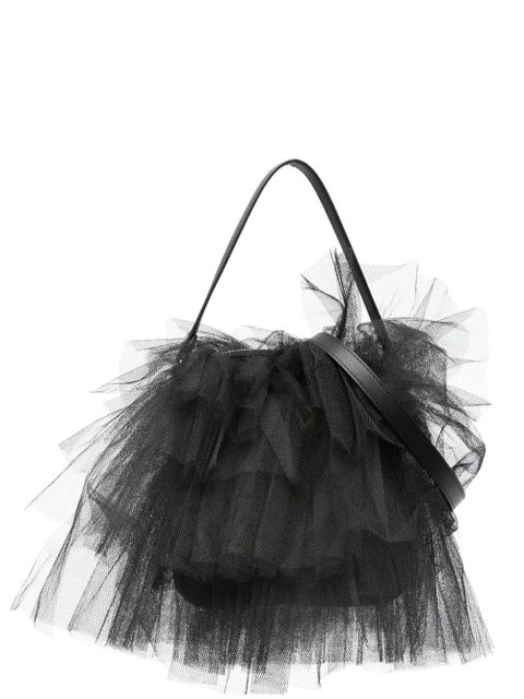 Simone Rocha ruffled mini bag - Black - zdjęcie produktu nr 1