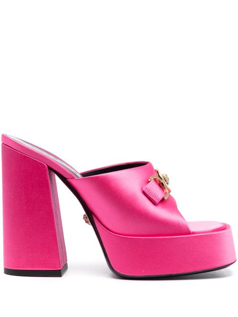 Versace 120mm Aevitas satin platform sandals - Pink - zdjęcie produktu nr 1