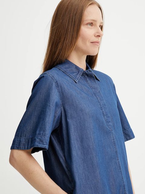 Marc O'Polo sukienka kolor niebieski mini prosta M06089121083