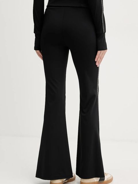 MICHAEL Michael Kors spodnie damskie kolor czarny dzwony high waist MF530W51RE