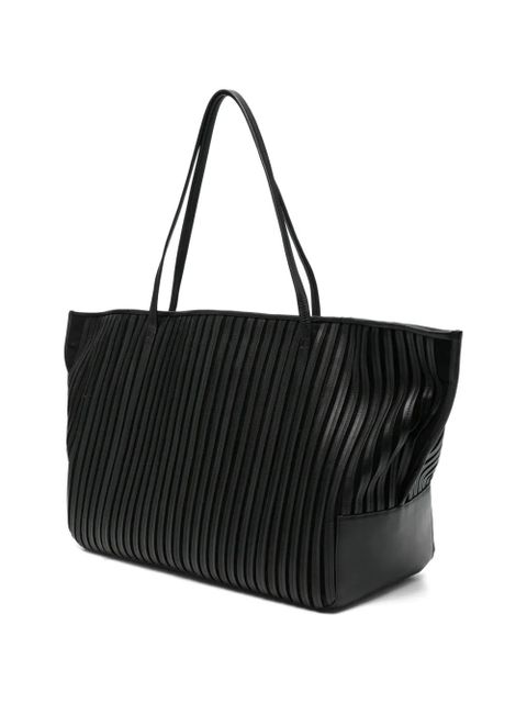 St. Agni large Linea Stitch shoulder bag - Black