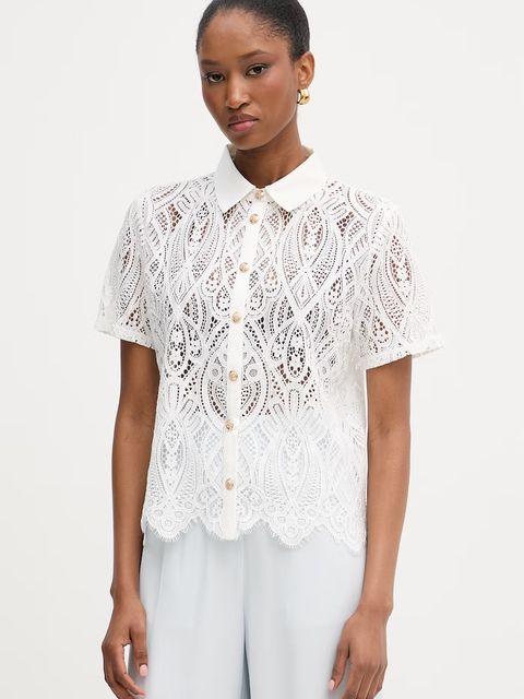 Morgan bluzka koszulowa damska z bawełną - zdjęcie produktu nr 2