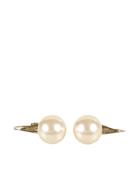 Miu Miu pearl gold-tone earrings - Neutrals - zdjęcie produktu nr 1