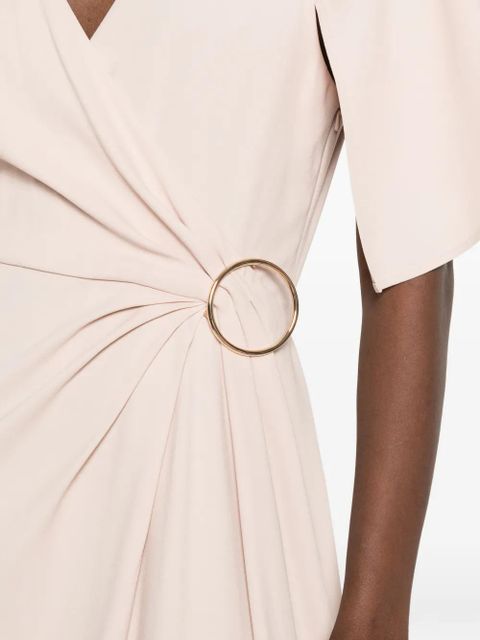 Max Mara ring-detail asymmetric dress - Pink