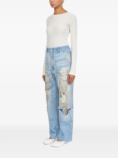 MM6 Maison Margiela distressed jeans - Blue