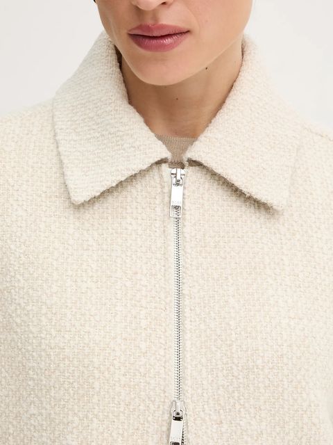 BOSS kurtka kolor beżowy przejściowa 50543212