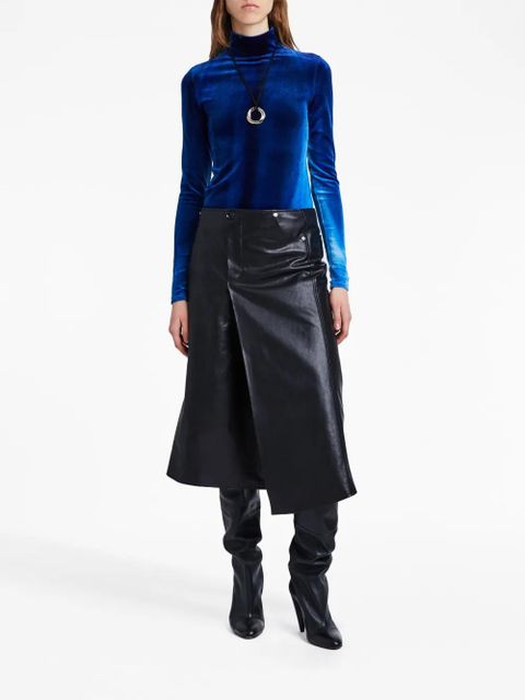 Proenza Schouler Ice Dyed velvet top - Blue