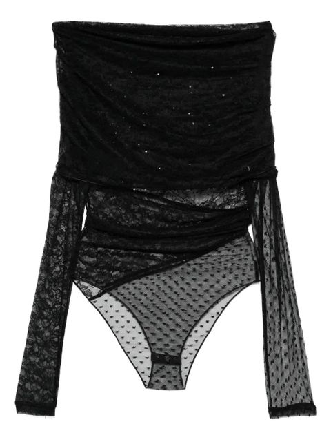 PINKO floral-lace bodysuit - Black - zdjęcie produktu nr 1
