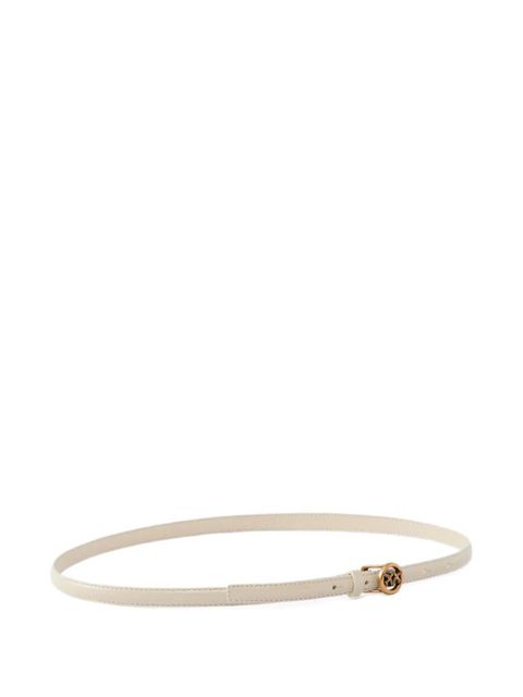 PINKO logo leather belt - White - zdjęcie produktu nr 2