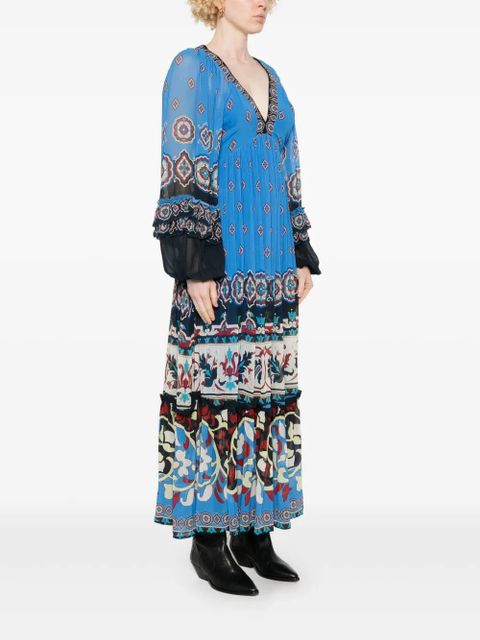 FARM Rio Ainika Tiles maxi dress - Blue