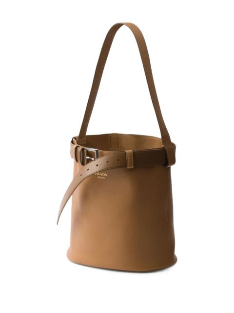 Prada Buckle bucket bag - Brown