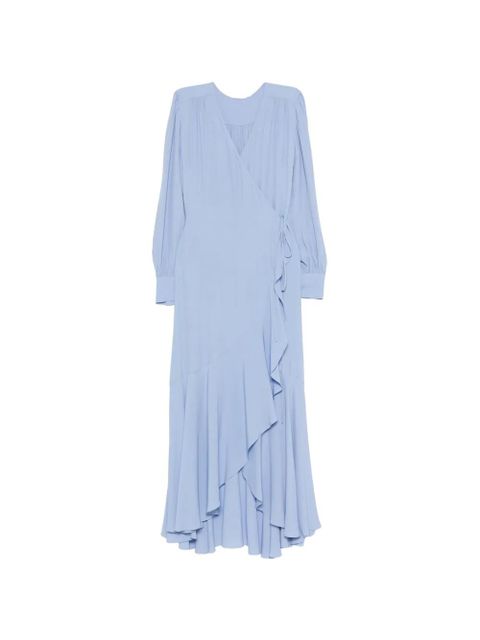 TWINSET ruffled wrap dress - Blue - zdjęcie produktu nr 1