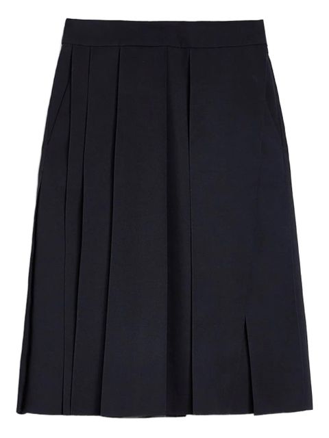 Jil Sander pleated front-wrap skirt - Blue - zdjęcie produktu nr 1