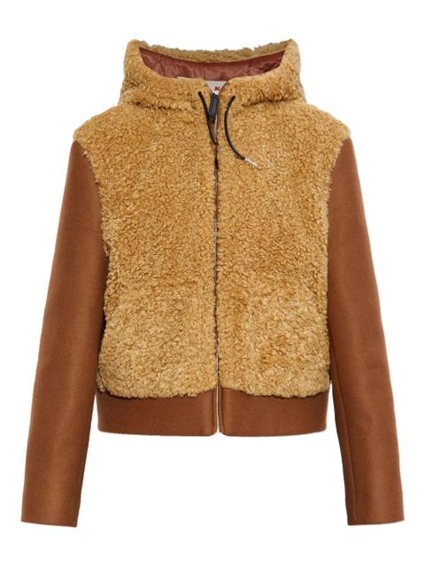 Marni hooded panelled jacket - Neutrals - zdjęcie produktu nr 1