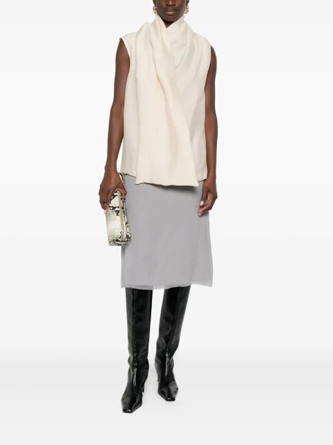 TOTEME attached-scarf blouse - Neutrals