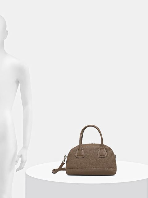 Answear.LAB torebka skórzana kolor beżowy