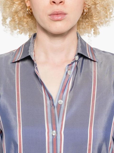 ETRO striped silk shirt - Purple