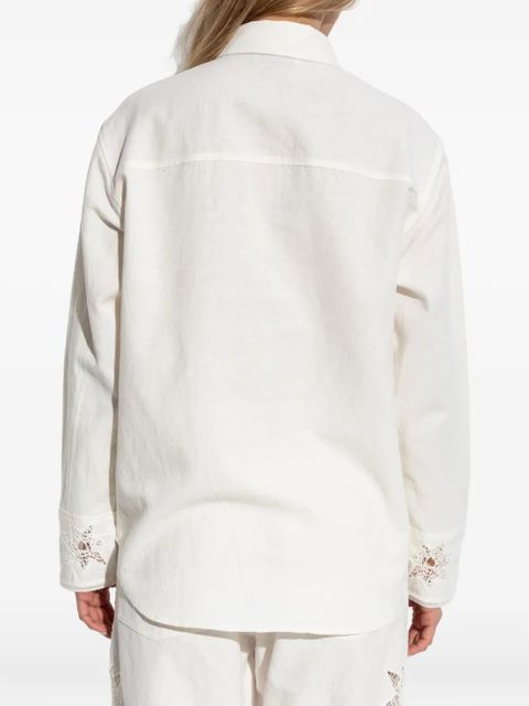 Zadig&Voltaire embroidered detail shirt - White