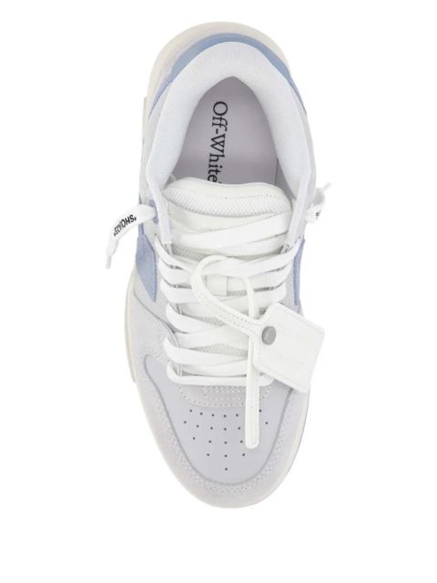Off-White arrow-brand suede sneakers - Grey