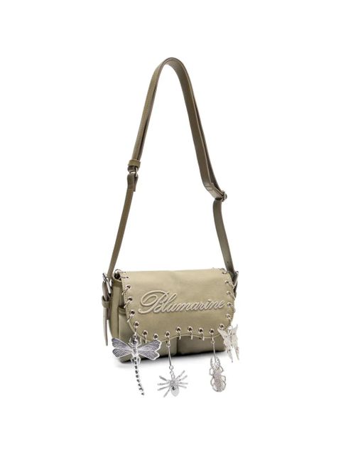 Blumarine embroidery charm shoulder bag - Green