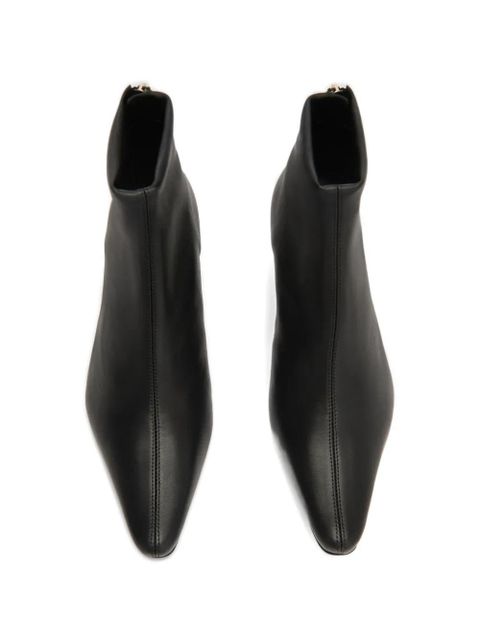 BY FAR Kitten Stevie 22 seam zip leather ankle boots - Black