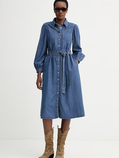 Levi's sukienka jeansowa JOURNEY LS MAXI - zdjęcie produktu nr 1