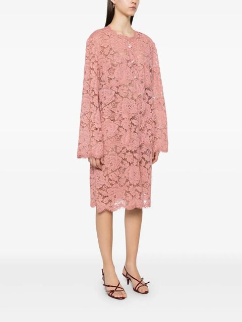 Dolce & Gabbana DNA lace coat - Pink