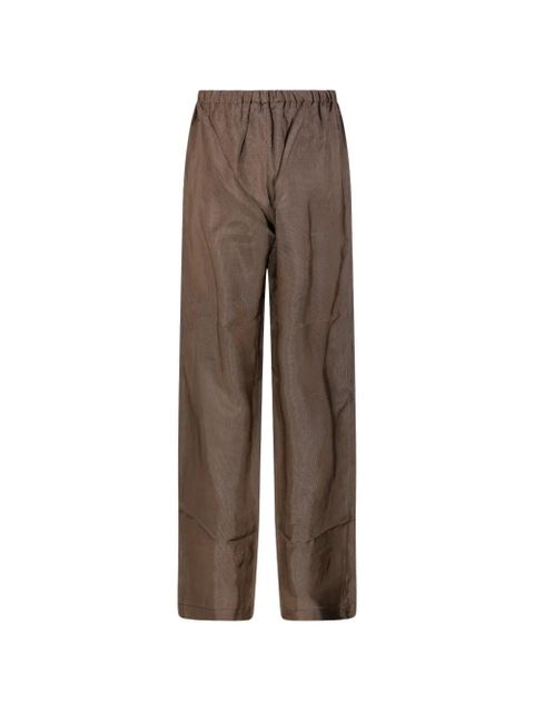 Róhe mini-check drawstring trousers - Brown - zdjęcie produktu nr 2